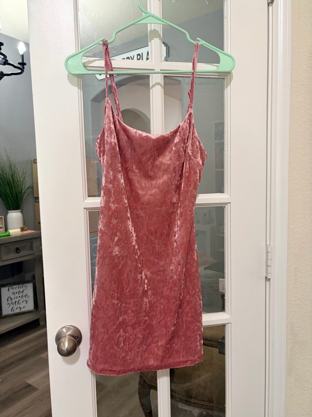 Forever 21 Dusty Rose Velvet Slip Dress